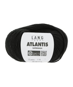 Pelote de laine vierge ATLANTIS - Lang Yarns 0004 Noir