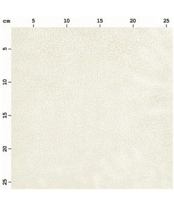 Tissu Rico Design doudou peluche de 155 cm de largeur 01 Creme vendu par 50 cm