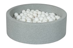 Piscine à balles Aire de jeu + 300 balles blanc - Velinda