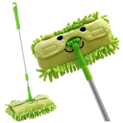 Balai Pour Enfants Avec Manche Télescopique Motif Animal Vert