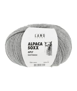 Pelote de laine Alpaca Soxx 6-PLY - 150GR - Lang Yarns 0003 Gris clair chiné