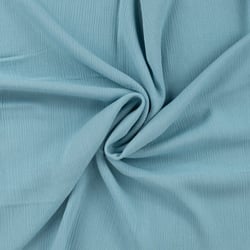 Tissu Crépon de Viscose uni Bleu ciel