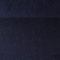 Tissu Fausse fourrure Mouton Toundra moucheté Rouge sur fond Bleu marine