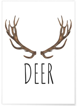 Affiche DEER | A3 : 29,7x42cm