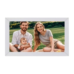 Cadre Photo Numérique Connecté 17 Pouces LED LCD 32GB Android 7.0 Blanc Blanc YONIS