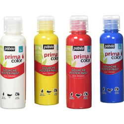4 tubes de gouache - Enfant - Ultra lavable - Primacolor - Pébéo - 150ml