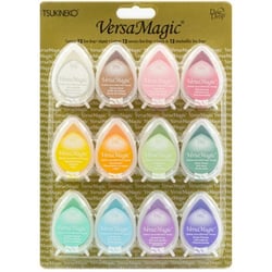 Encreur créatif Tsukineko - VersaMagic Dew Drop - Fleurs de printemps - Lot de 12