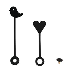 Aiguilles d'horloge Coeur et Oiseau