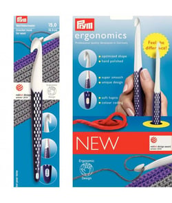 Crochets Prym ergonomics en plastique N° 10 à 15 à l'unité - Prym taille n°15