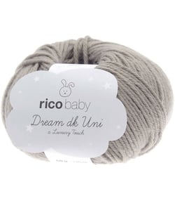 Fil à tricoter Rico Baby Dream Uni Dk - Rico Design 26 Marron Taupe