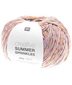 Pelote de coton Creative Summer Sprinkles - 100Gr - Rico Design 001 Multicolore Pastel