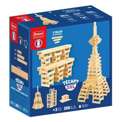 Técap 3xl 200 planchettes en bois -  8308 - jeu de construction - JEUJURA
