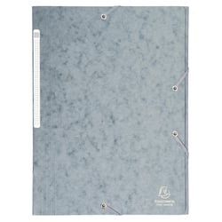 Chemise à élastiques Maxi capacity carte lustrée 425gm2 - A4 - Gris - x 25 - Exacompta