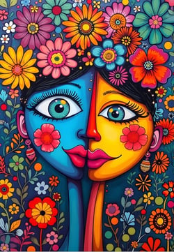 Puzzle 1000 pièces - Duo en Fleurs - Alipson Puzzle
