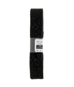 Biais de jersey en coton uni 1,5m x 20mm - Passion Rubans Noir