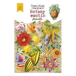 Die cuts formes décoratives scrapbooking Fabrika Décoru 54 pièces BOTANY EXOTIC FRUITS