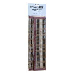 Natte en bambou - Rangement pour pinceaux - 8 compartiments - 30x35cm