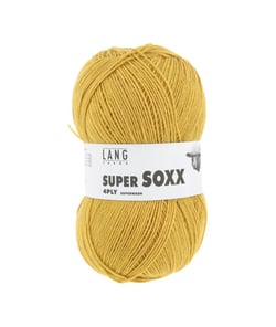 Pelote à tricoter SUPER SOXX 4 fils - 100 Gr - Lang Yarns - La laine à chaussettes incontournable 0150 jaune
