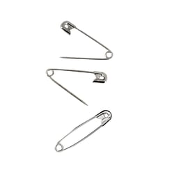 Prima Mercerie | Épingles de sûreté argentées – Lot de 36 – 3 tailles (25, 30, 35 mm) – Accessoire couture et dépannage