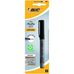 Marqueur permanent pointe fine - BIC - Noir - ECOlutions