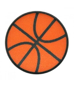 Carte de 2 boutons Ballon de Basketball 20mm - Union Knopf Orange