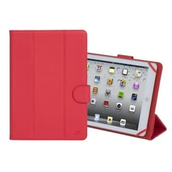 Etui universel - RIVACASE - 10 pouces - Rouge - Cuir PU - Microfibre