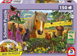 Puzzle 150 pièces - Mignons Visiteurs dans la Prairie - Schmidt Spiele