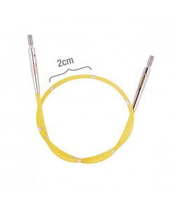 Cable jaune 150cm pour aiguilles interchangeables Smartstix - Knitpro Jaune