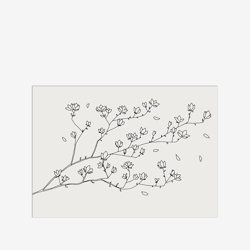 Carte Postale - Elizabeth Jaouen - Sakura - 14,8 x 10,5 cm - Made in France