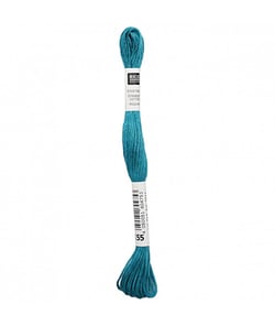 Fil à broder mouliné Uni - Rico Design 155 Bleu