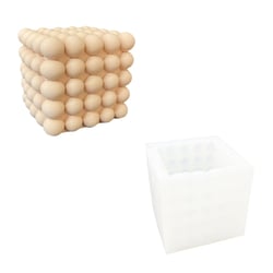 Moule en silicone 9 cm x 9 cm - Cube sphérique carré