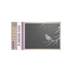 Embossing folder classeur de gaufrage 10,5 x 14,8 cm BIRD ON BRANCH 16