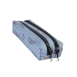 Trousse scolaire POL FOX – Bleu – AIRPLANE – 2 compartiments
