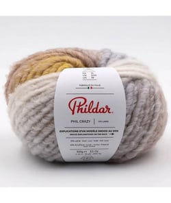 Pelote de laine à tricoter Phil Crazy - Phildar Cereale Jaune