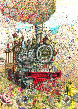 Puzzle 500 pièces - A Toute Vapeur - Grafika