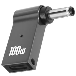 Avizar Adaptateur de Charge USB-C 100W vers DC 3.0 x 1.0mm pour Ordinateur Acer Gris