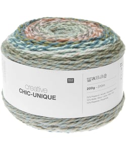 Pelote de laine à tricoter Creative Chic Unique - 200GR - Rico Design 19 Multicolore Dusty