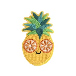 Ecusson thermocollant ananas 4,2cm x6cm (1 unité)