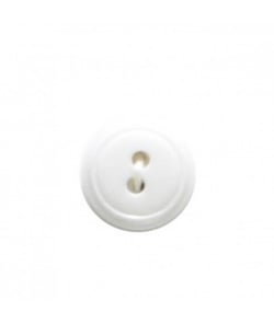 Carte de 5 boutons classique blanc 14mm - Distrifil Blanc