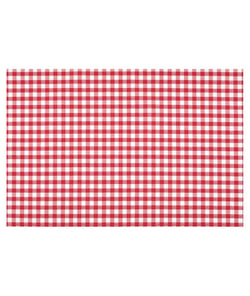 Tissu vichy coeur de 140 cm de largeur 02 Rouge vendu par 50 cm