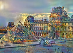 Puzzle 1000 pièces - Musée du Louvre, Paris, France - Bluebird Puzzle