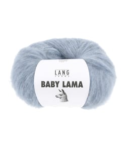Pelote de laine BABY LAMA - Lang Yarns - Fil noble, moelleux et isolant thermique 0021 Bleu