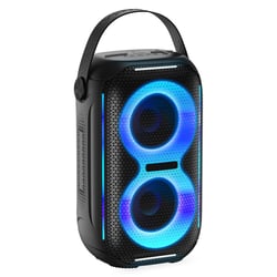 Enceinte Bluetooth Étanche Lumière RGB Portable 10W Puissance Sonore 5h Autonomie Gris YONIS