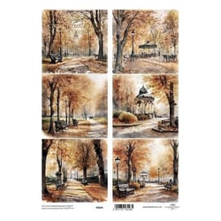 Feuille papier calque, papier velin scrapbooking Itd Collection AUTOMNE 244