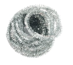 Chenille Argent pailletée Ø 6 mm 10 m