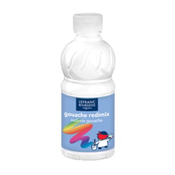 Bouteille De Peinture Gouache Liquide - Redimix - 250 Ml - Blanc - Lefranc Bourgeois