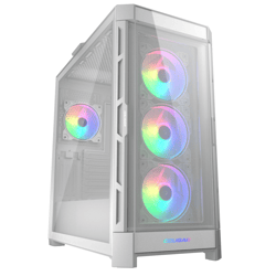 Boitier PC Gaming - Cougar Gaming - BOITIER DUOFACE PRO RGB WHITE + 2 PANNEAUX BLANC