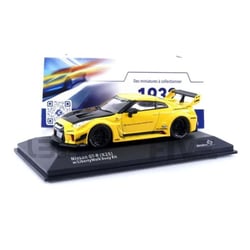 Voiture Miniature de Collection - SOLIDO - NISSAN GTR-35 LWBK Silhouette - 1/43 - Jaune - 2019