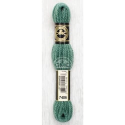Fil de laine - DMC - Laine Colbert - 100% laine - Vert de gris - 7406 - Canevas