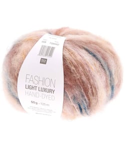 Découvrez l'Élégance Naturelle : Pelote de Laine et Alpaga LIGHT LUXURY HAND-DYED de RICO Design 008 Multicolore Powders